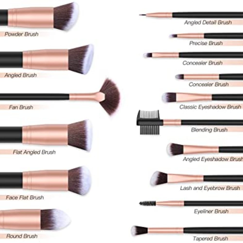 NWOT - GOOD QUALITY & GREAT VALUE BESTOPE 16 PIECE MAKEUP BRUSH SET